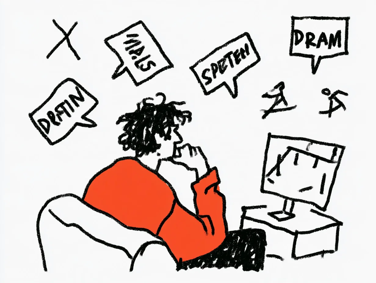 This visual represents the confusion viewers experience when faced with multiple languages and complicated translation systems, highlighting the importance of multilingual support and localization technology for global scalability.